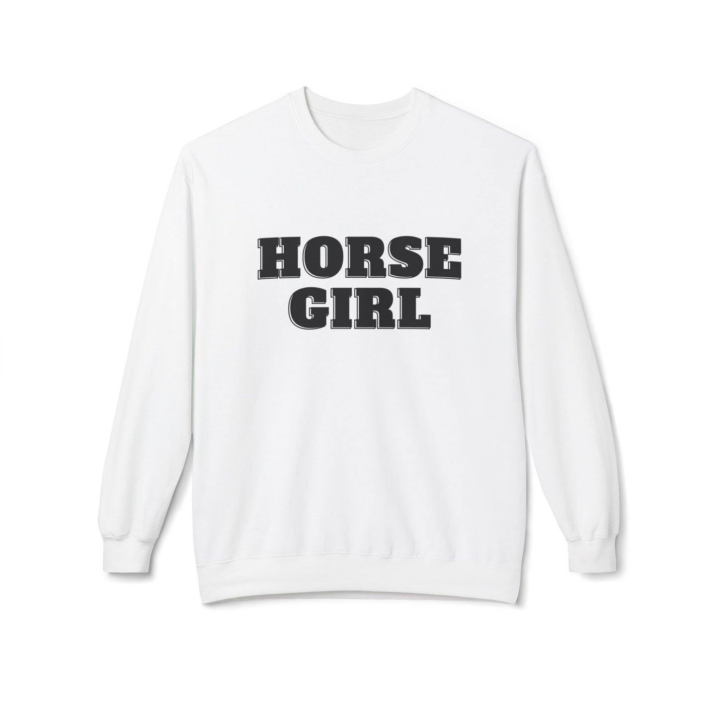 Horse Girl Midweight Softstyle Fleece Crewneck Sweatshirt