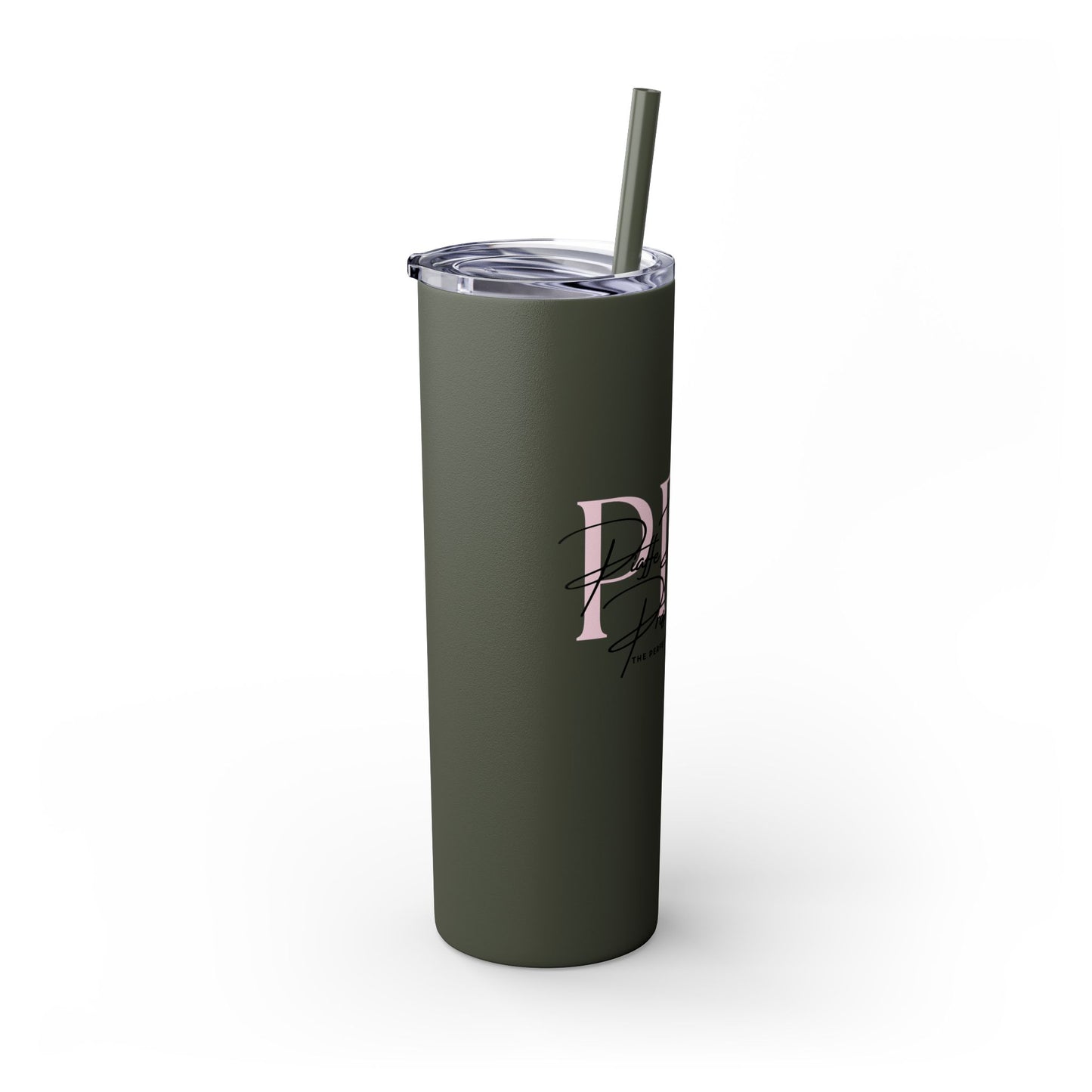 Triple P Skinny Tumbler with Straw, 20oz