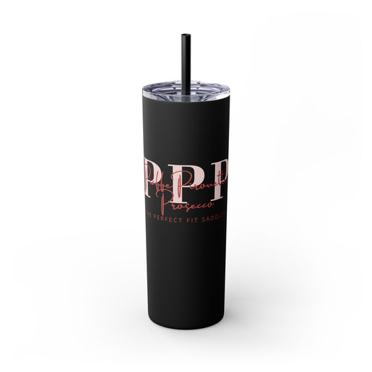 Triple P Skinny Tumbler with Straw, 20oz