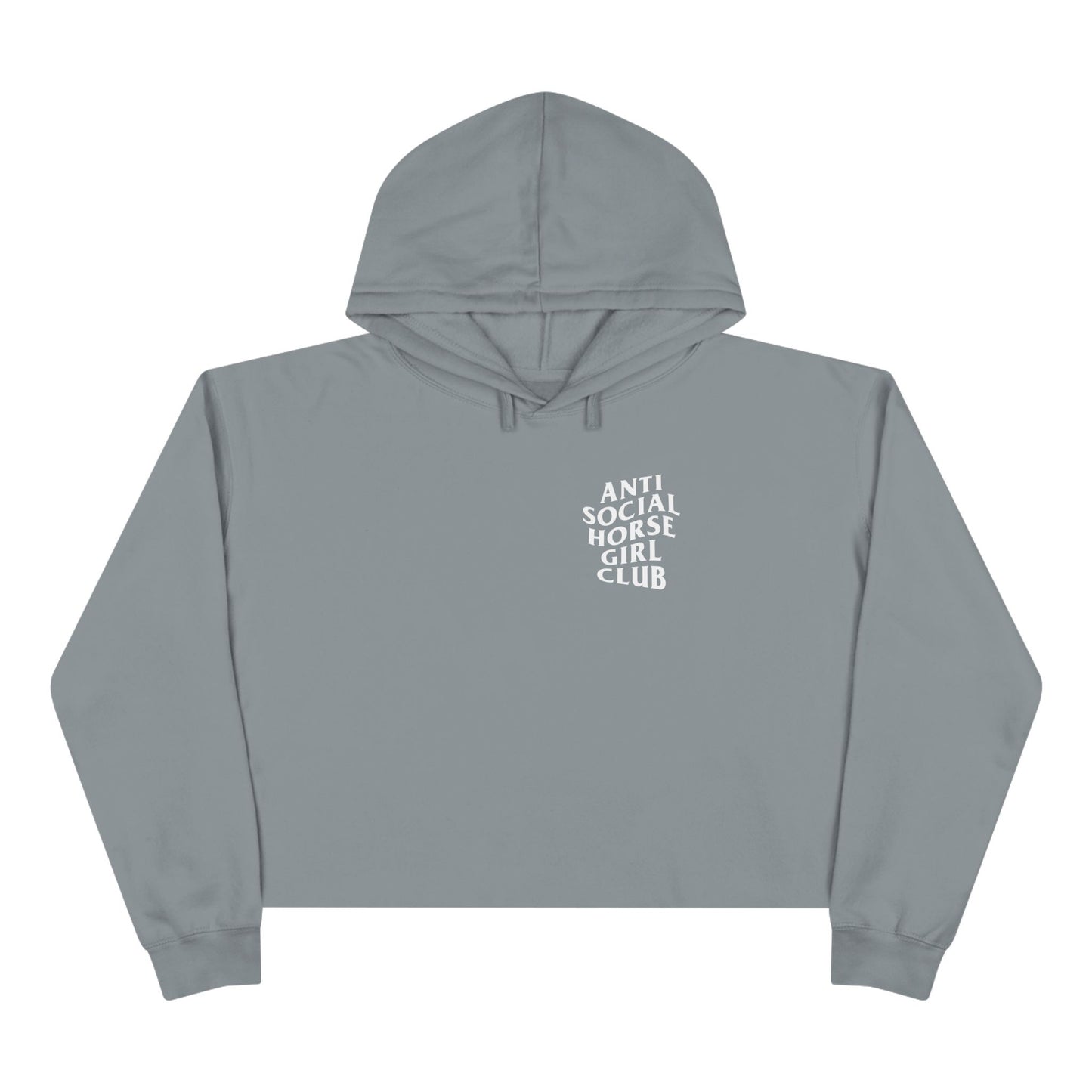 Anti-Social Horse Girl Club Crop Hoodie
