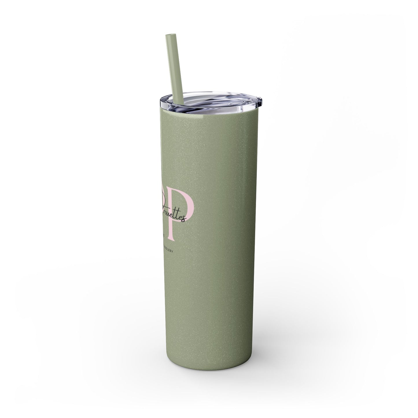 Triple P Skinny Tumbler with Straw, 20oz