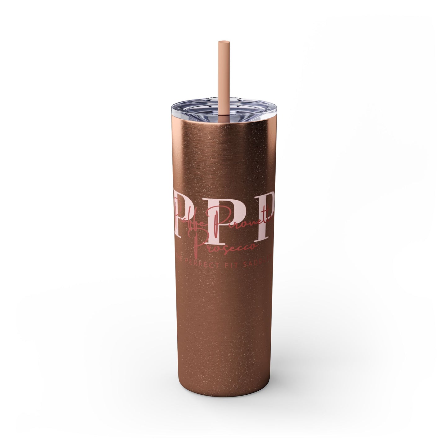 Triple P Skinny Tumbler with Straw, 20oz