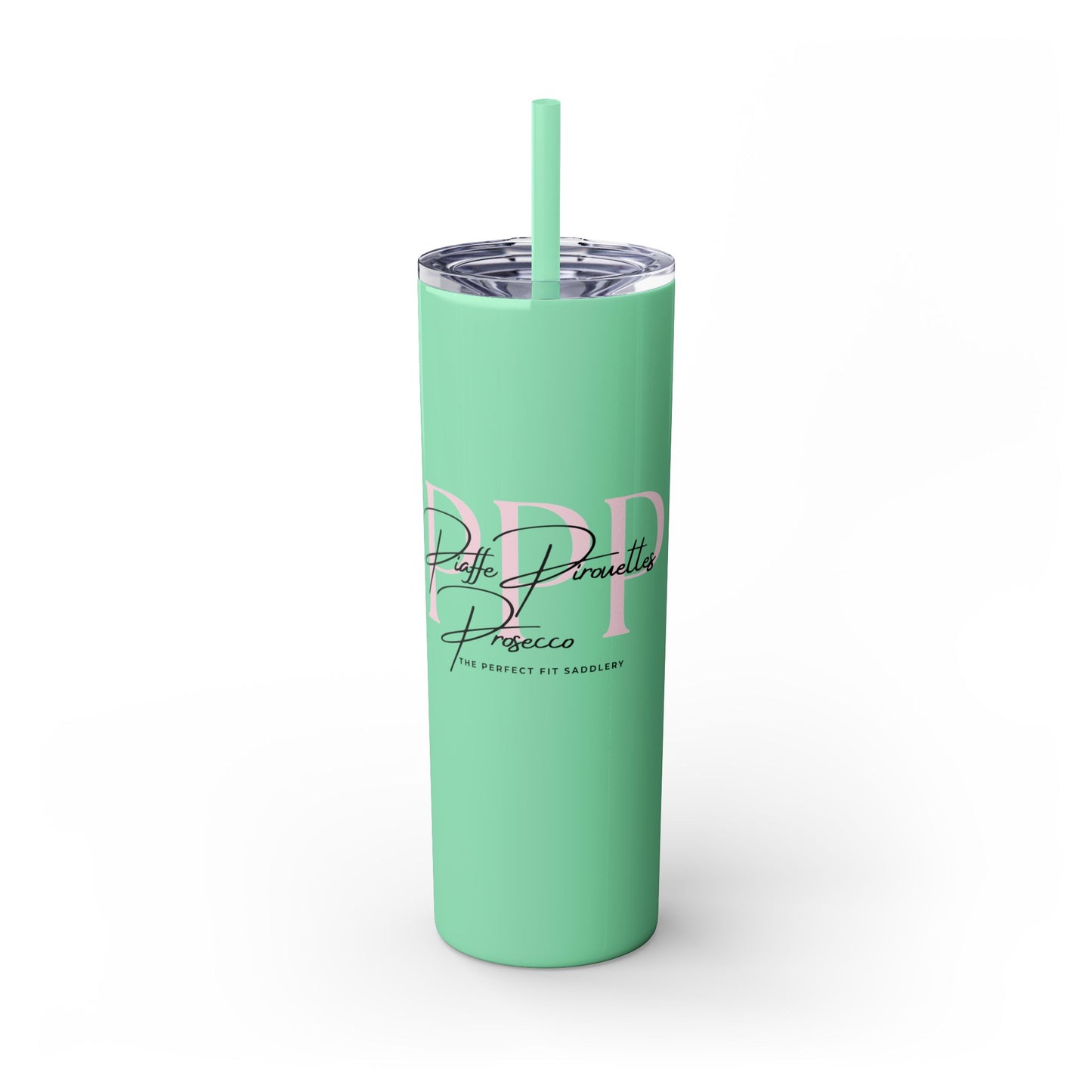 Triple P Skinny Tumbler with Straw, 20oz