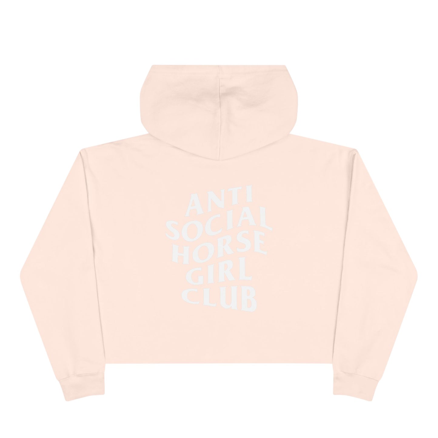 Anti-Social Horse Girl Club Crop Hoodie