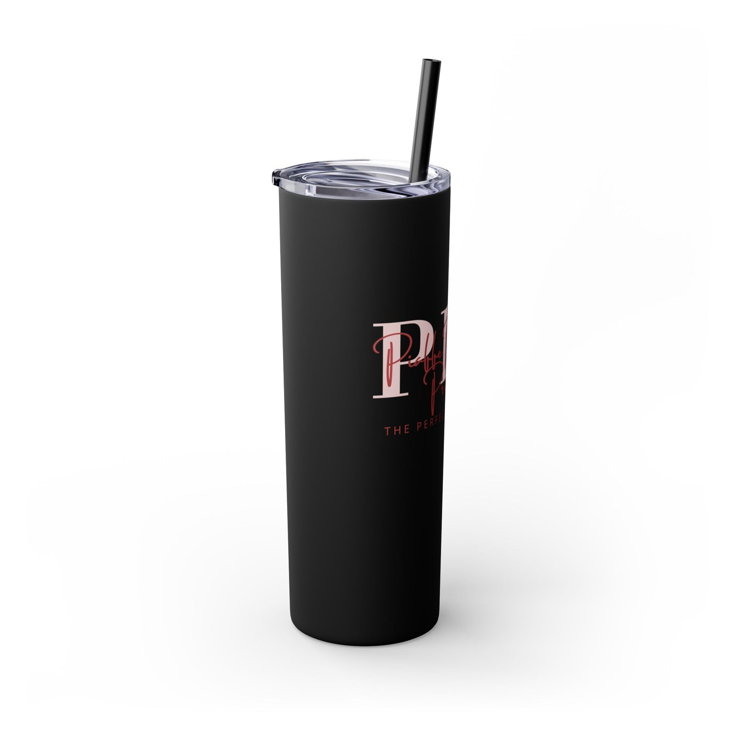 Triple P Skinny Tumbler with Straw, 20oz