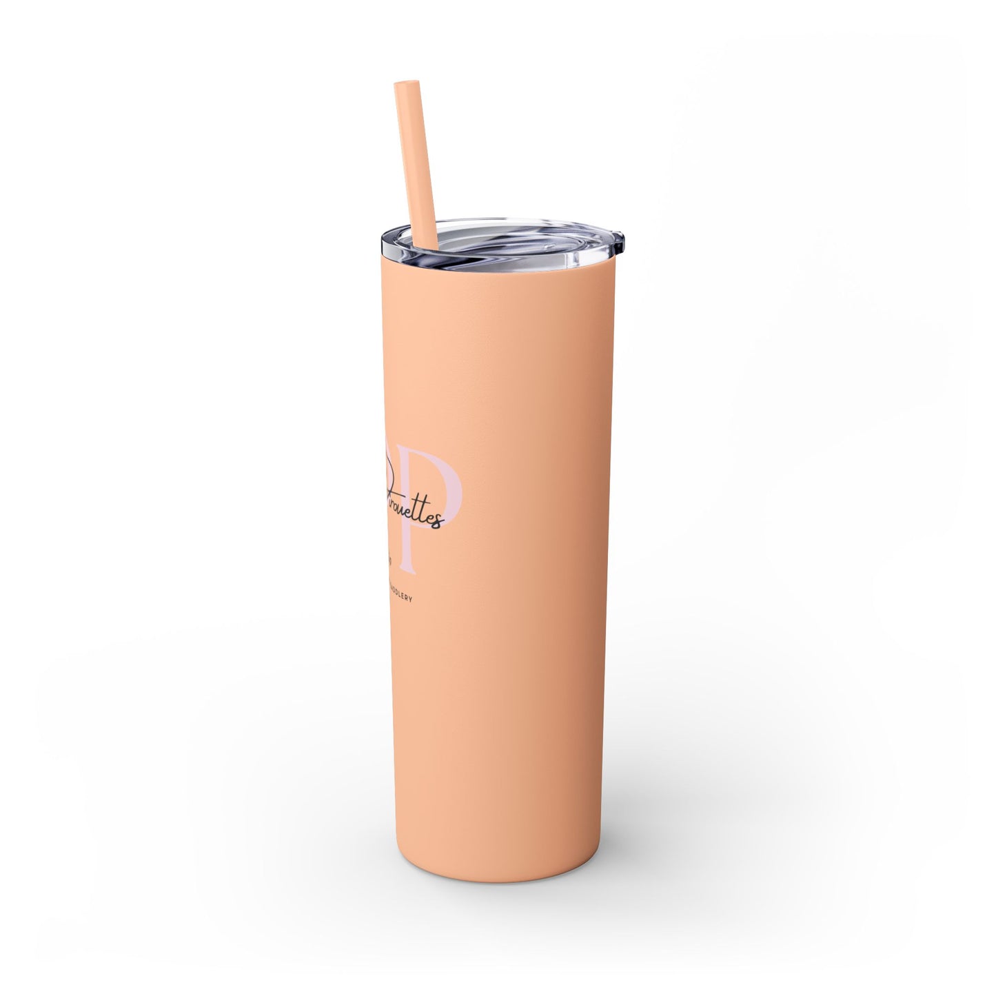 Triple P Skinny Tumbler with Straw, 20oz