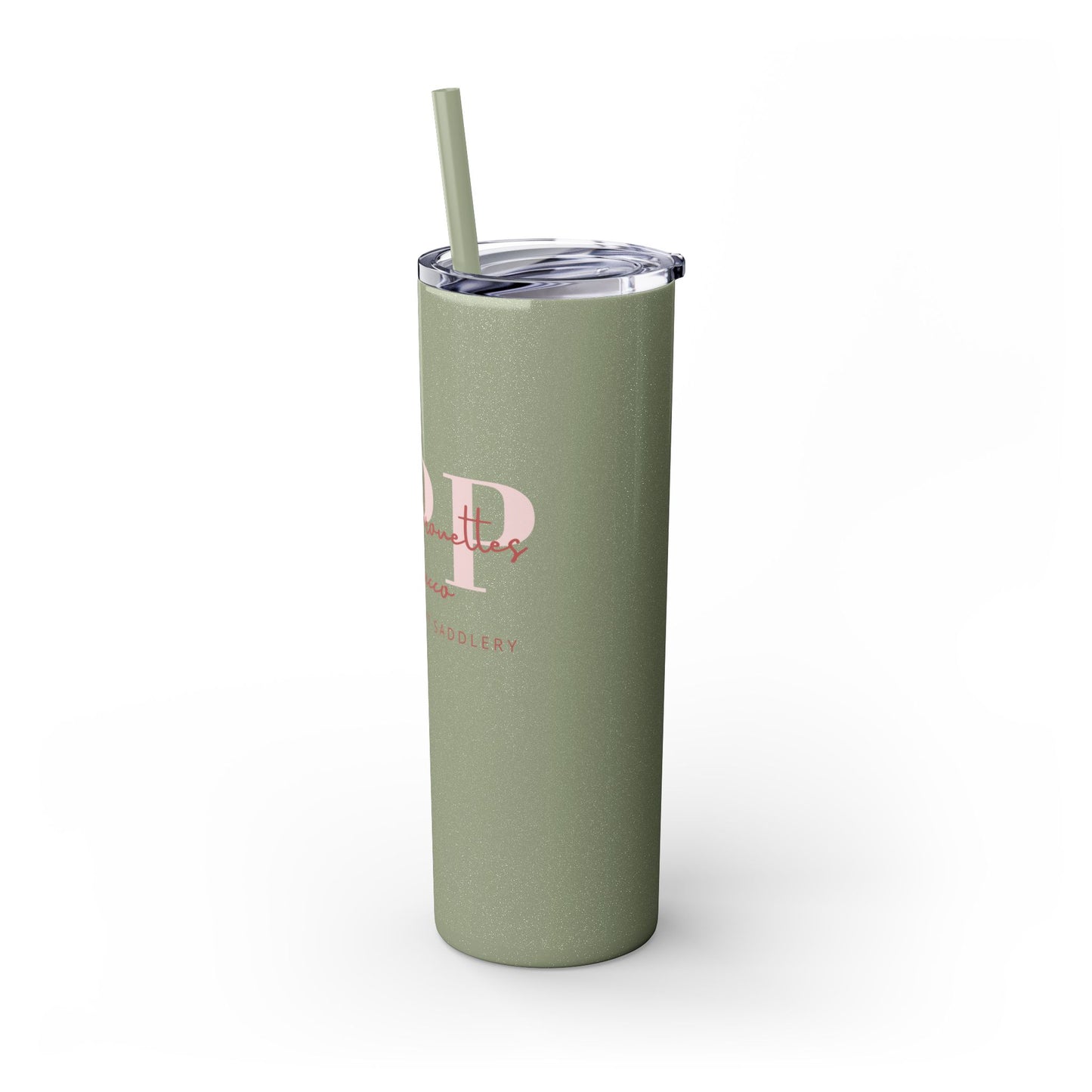 Triple P Skinny Tumbler with Straw, 20oz