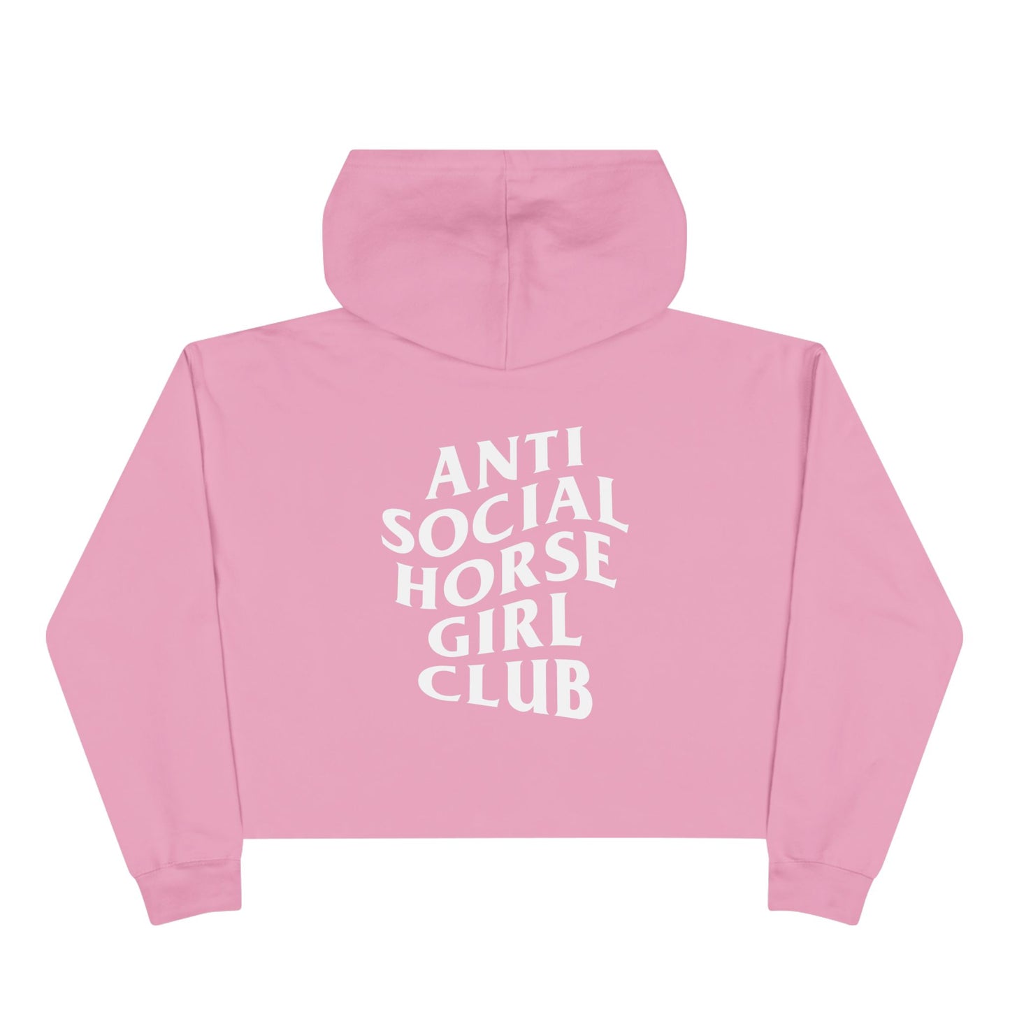 Anti-Social Horse Girl Club Crop Hoodie