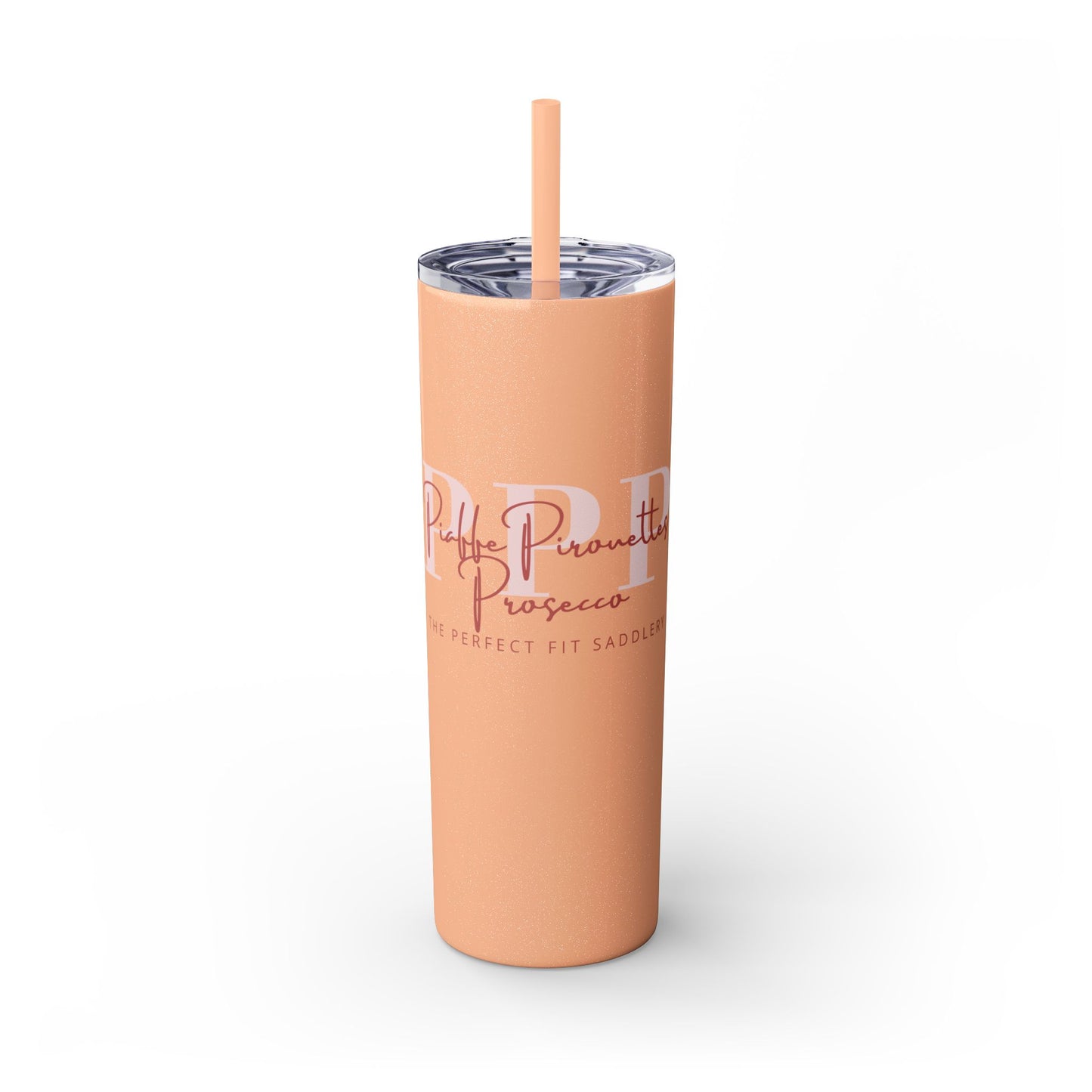 Triple P Skinny Tumbler with Straw, 20oz