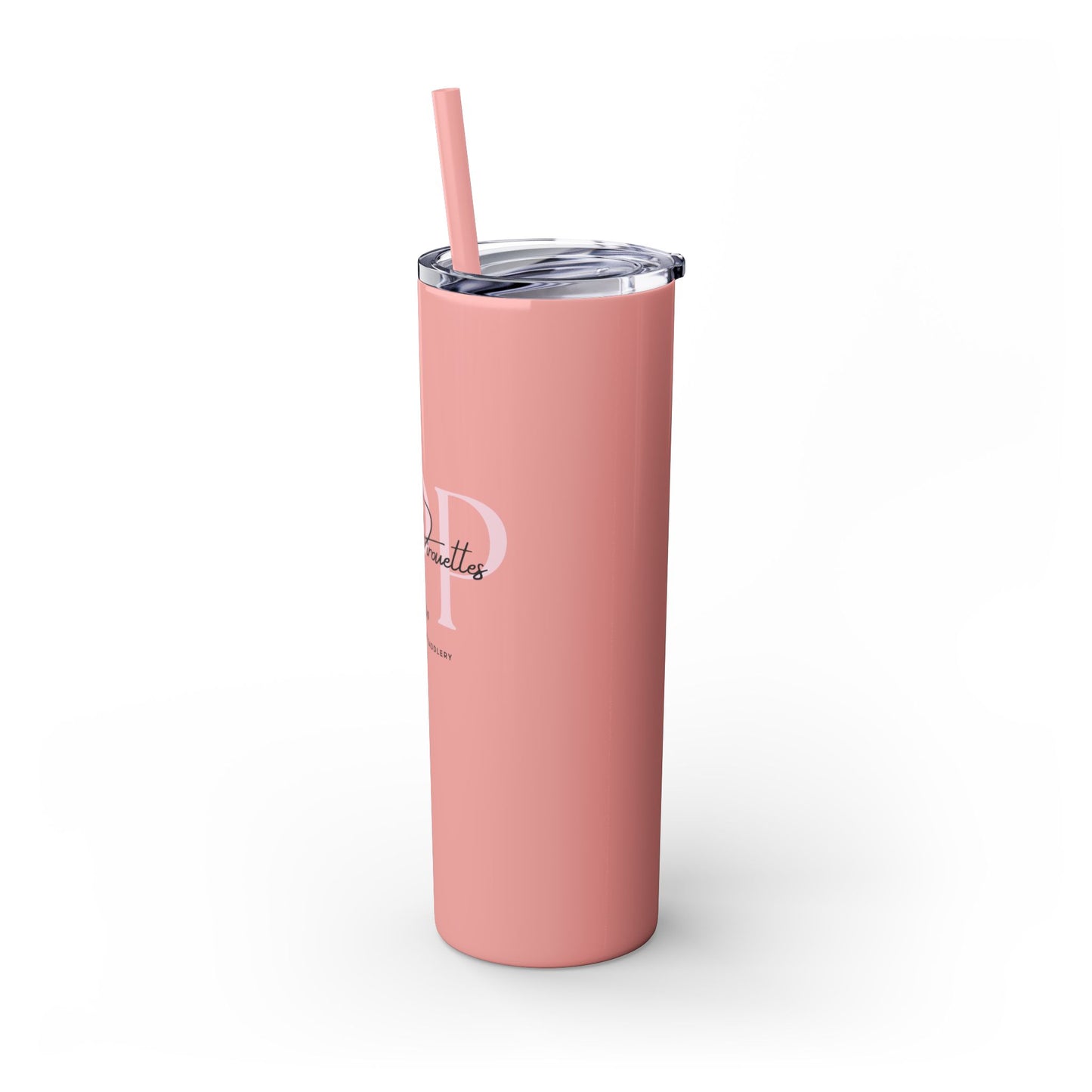 Triple P Skinny Tumbler with Straw, 20oz