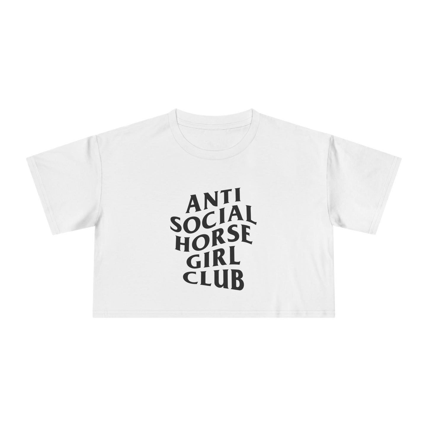 Anti Social Horse Girl Club Crop Tee