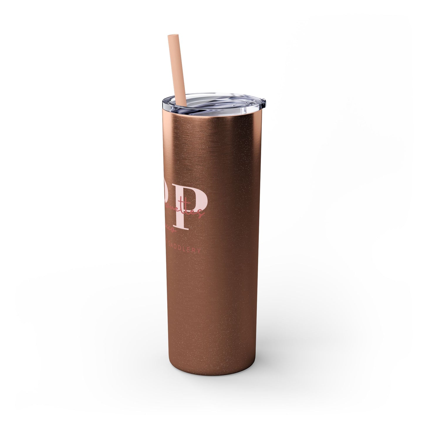 Triple P Skinny Tumbler with Straw, 20oz