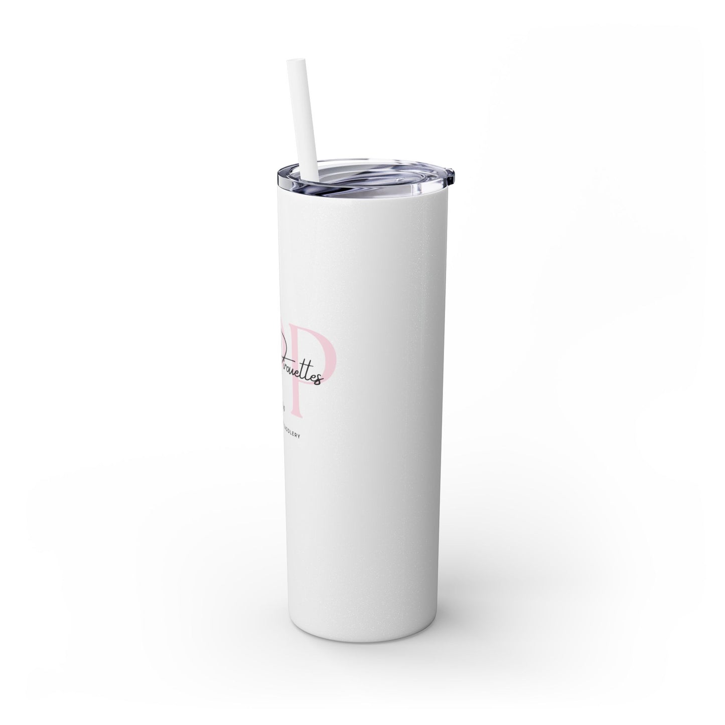 Triple P Skinny Tumbler with Straw, 20oz