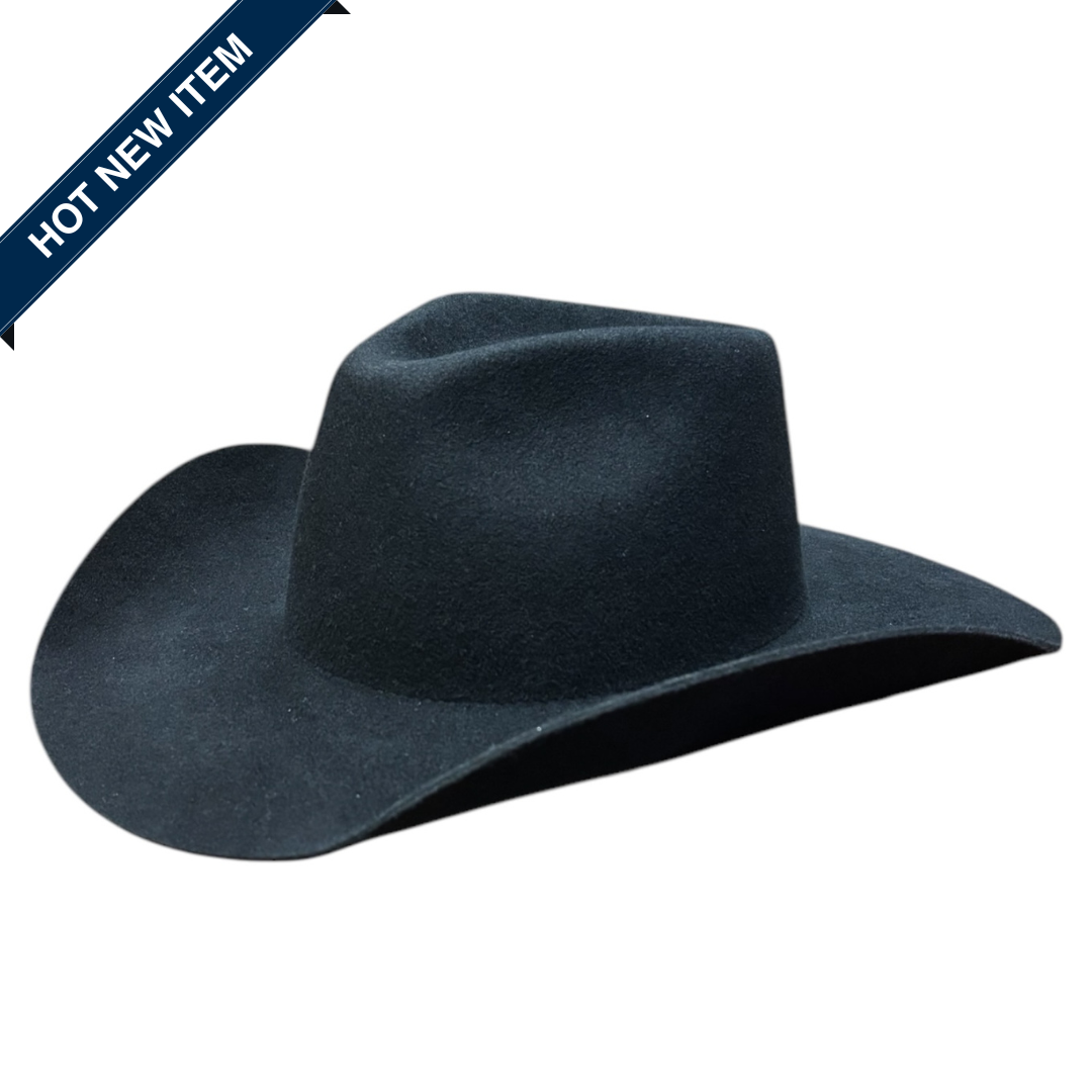 100% Wool Felt Western Curled Felt Hat - Style Rancher Curl