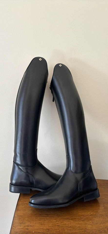 brand new Deniro Raffaello dressage boot, 38 foot, 46.5cm height, 30cm calf CLEARANCE boots half off