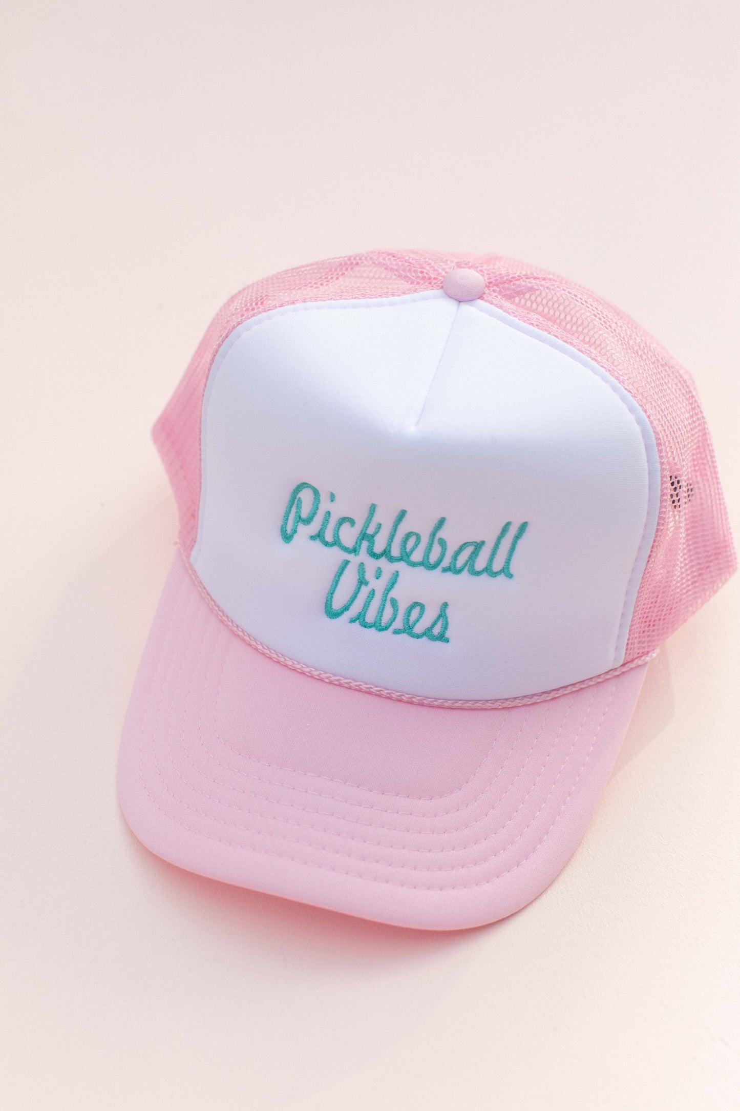 Embroidery Pickleball Vibes Pickleballer Trucker Hat Cap