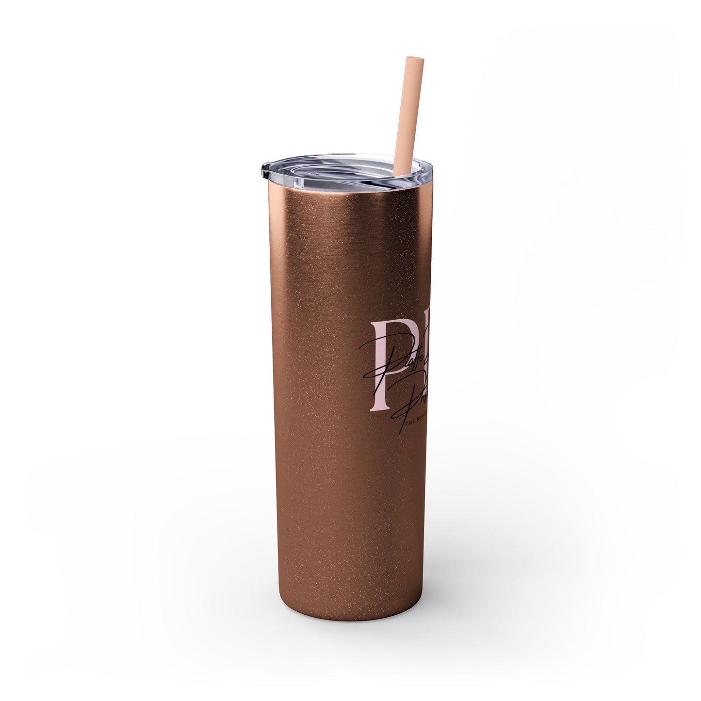 Triple P Skinny Tumbler with Straw, 20oz