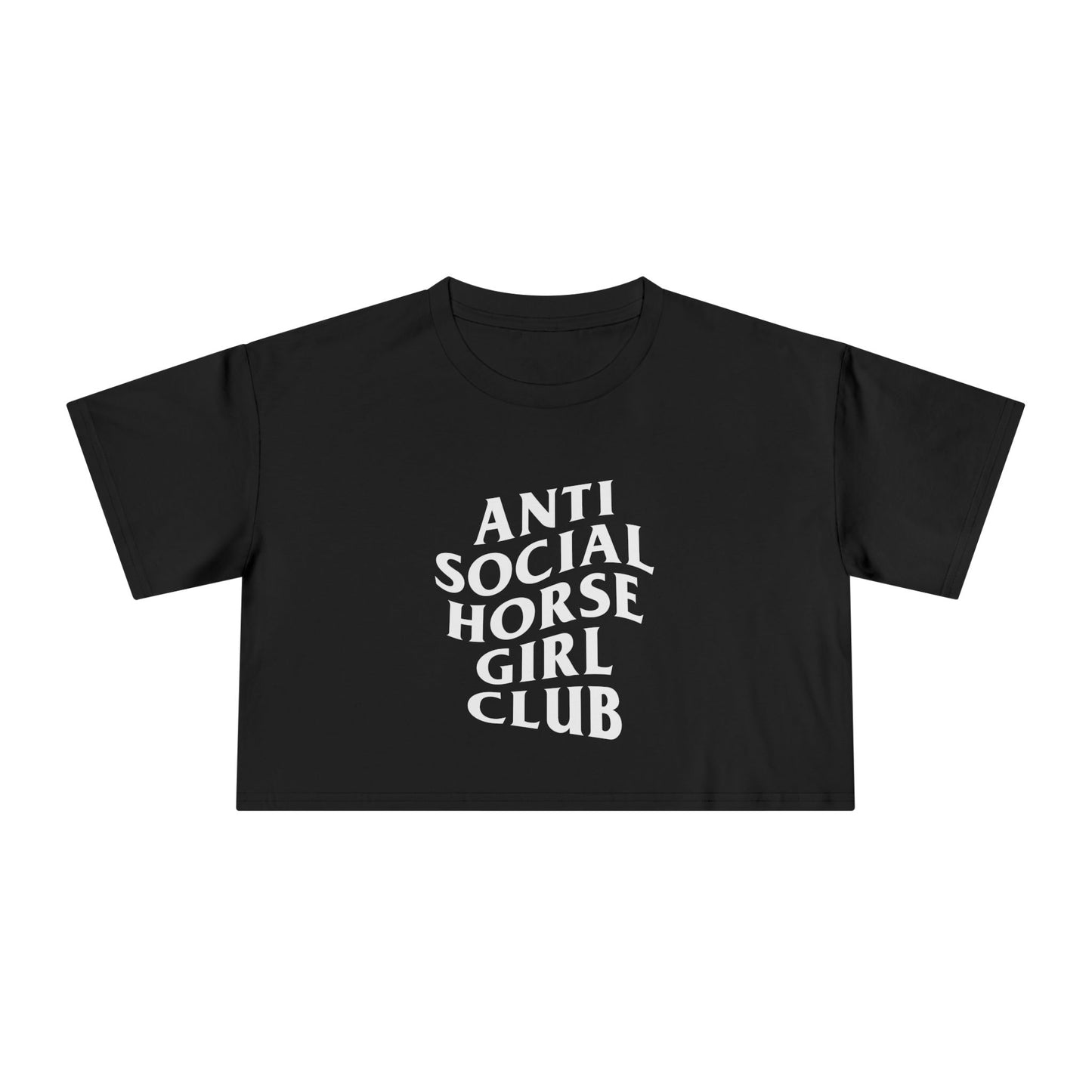 Anti Social Horse Girl Club Crop Tee