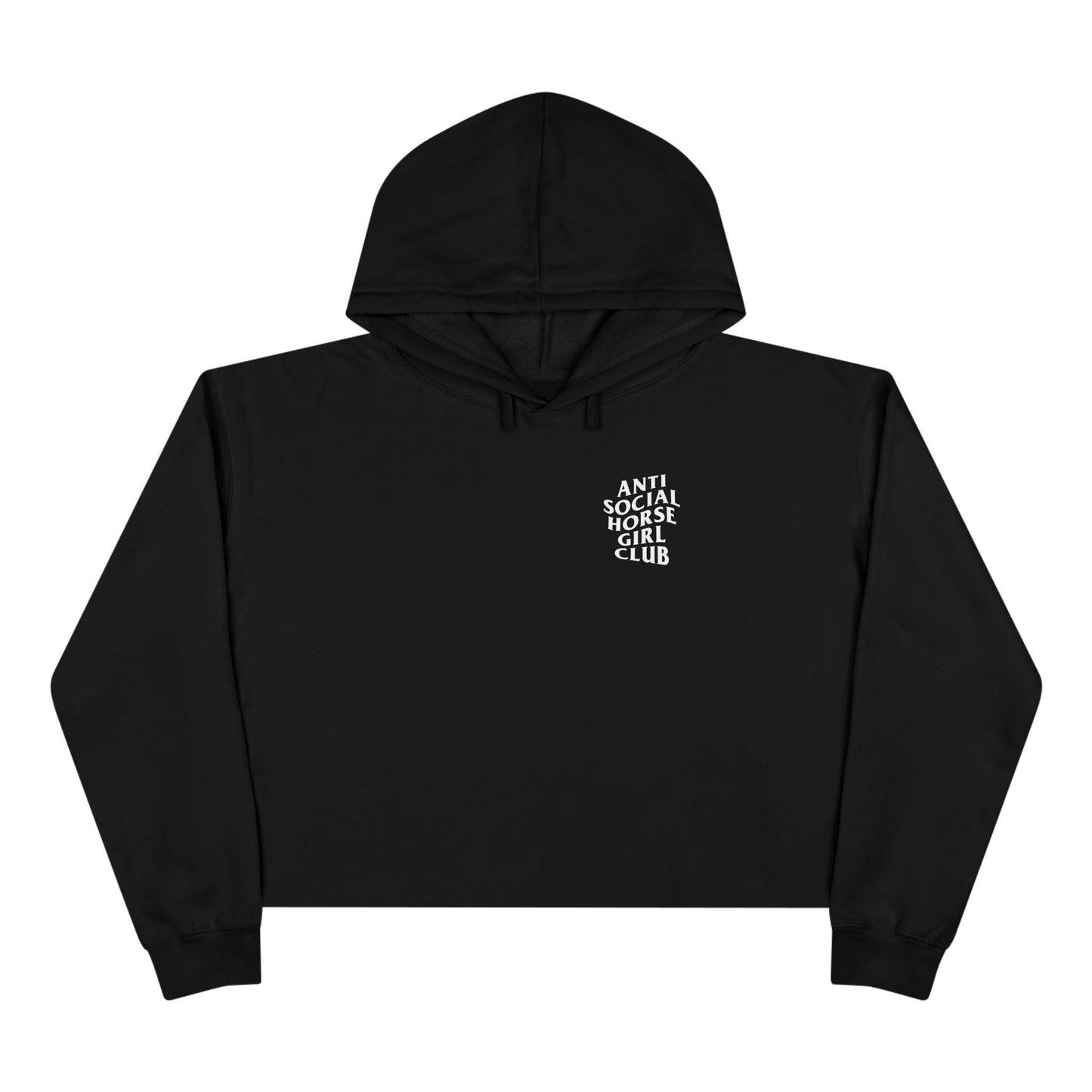 Anti-Social Horse Girl Club Crop Hoodie