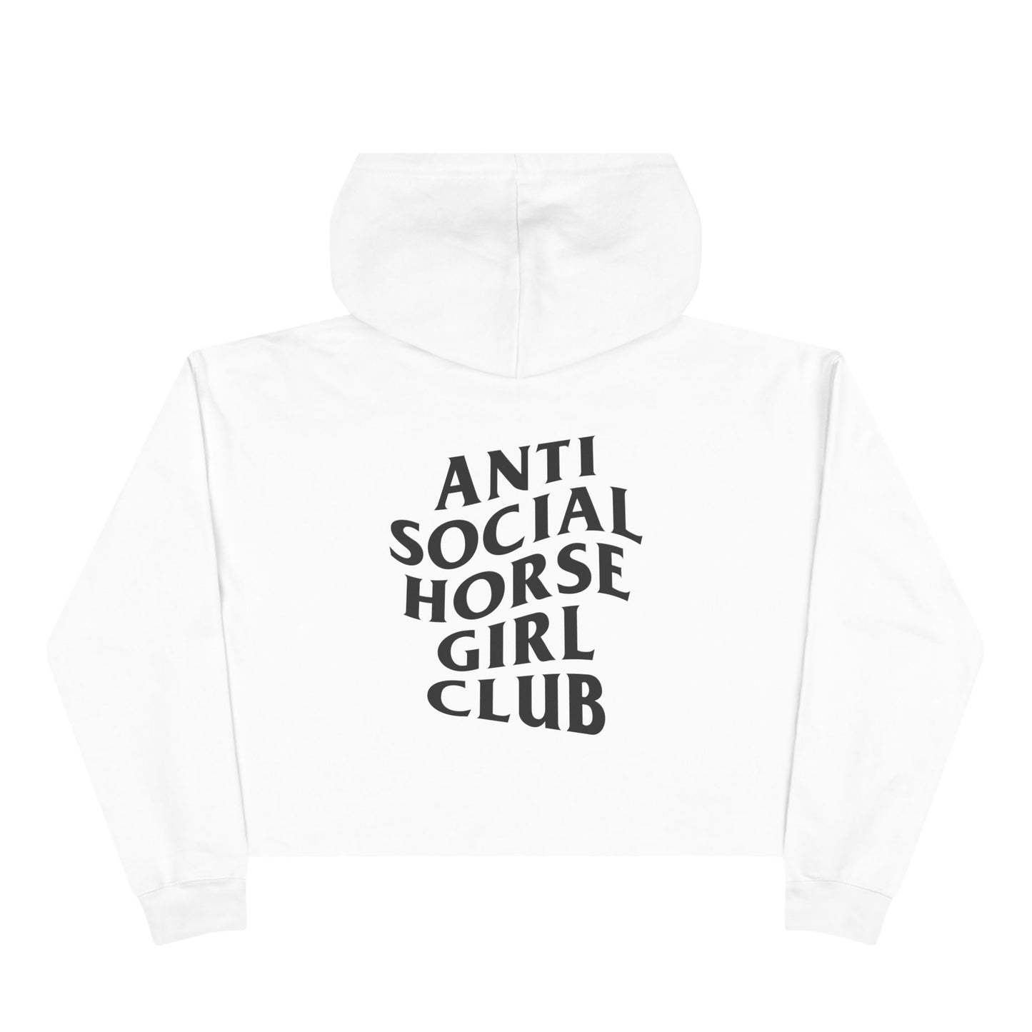 Anti-Social Horse Girl Club Crop Hoodie