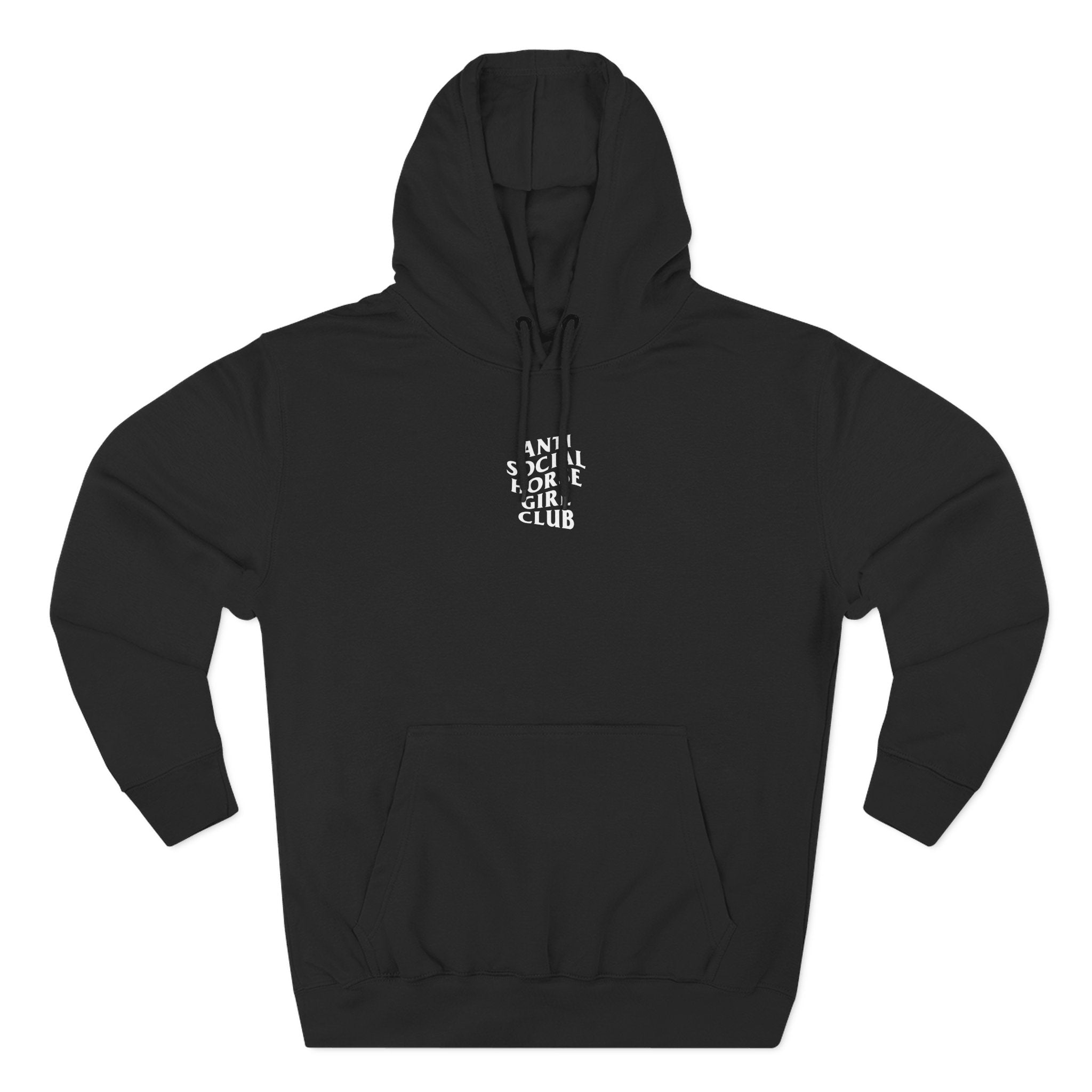 Anti Social Horse Girl Club Hoodie, Relaxed Fit — Cozy Fleece