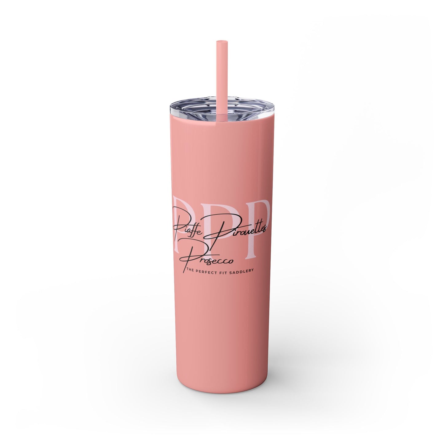 Triple P Skinny Tumbler with Straw, 20oz