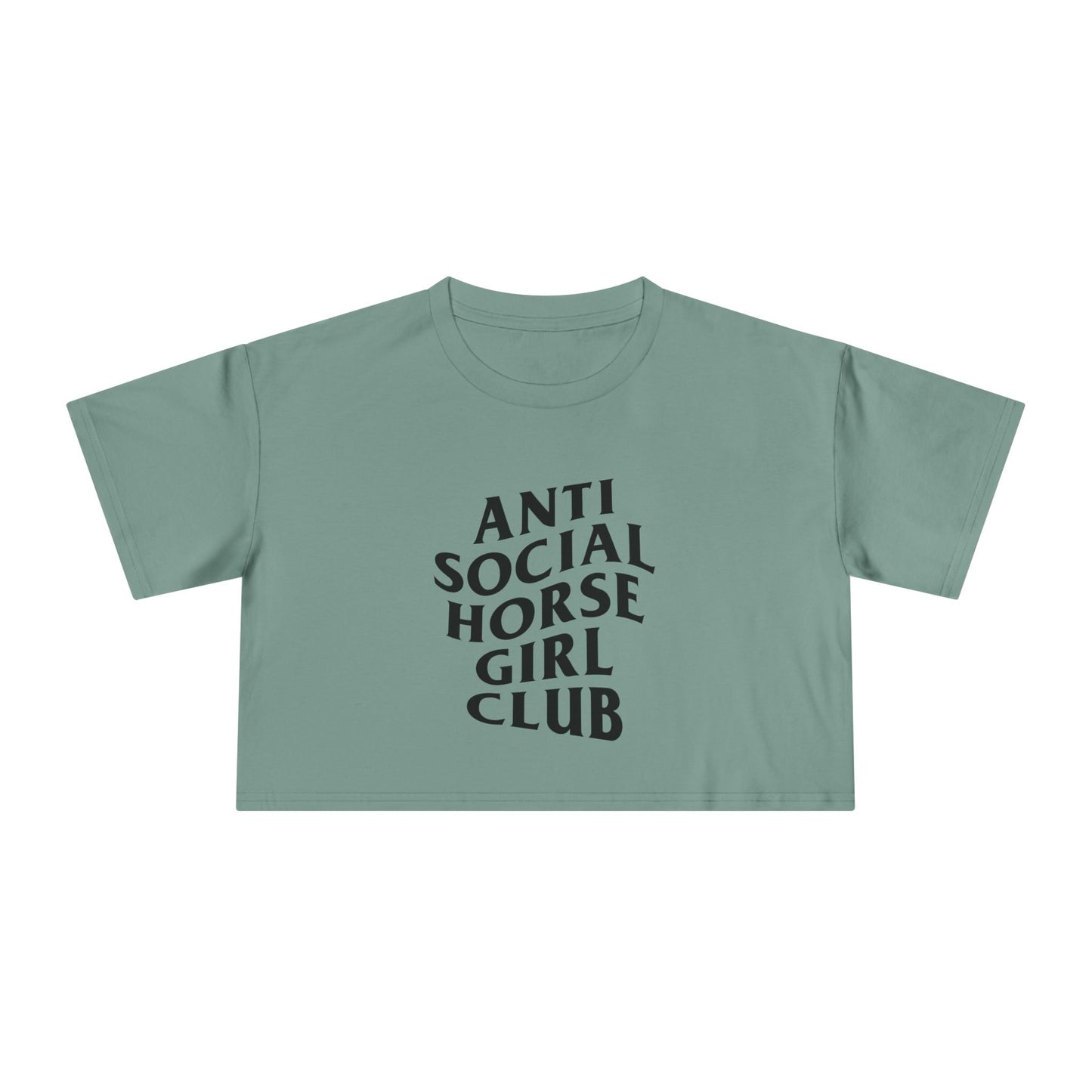 Anti Social Horse Girl Club Crop Tee