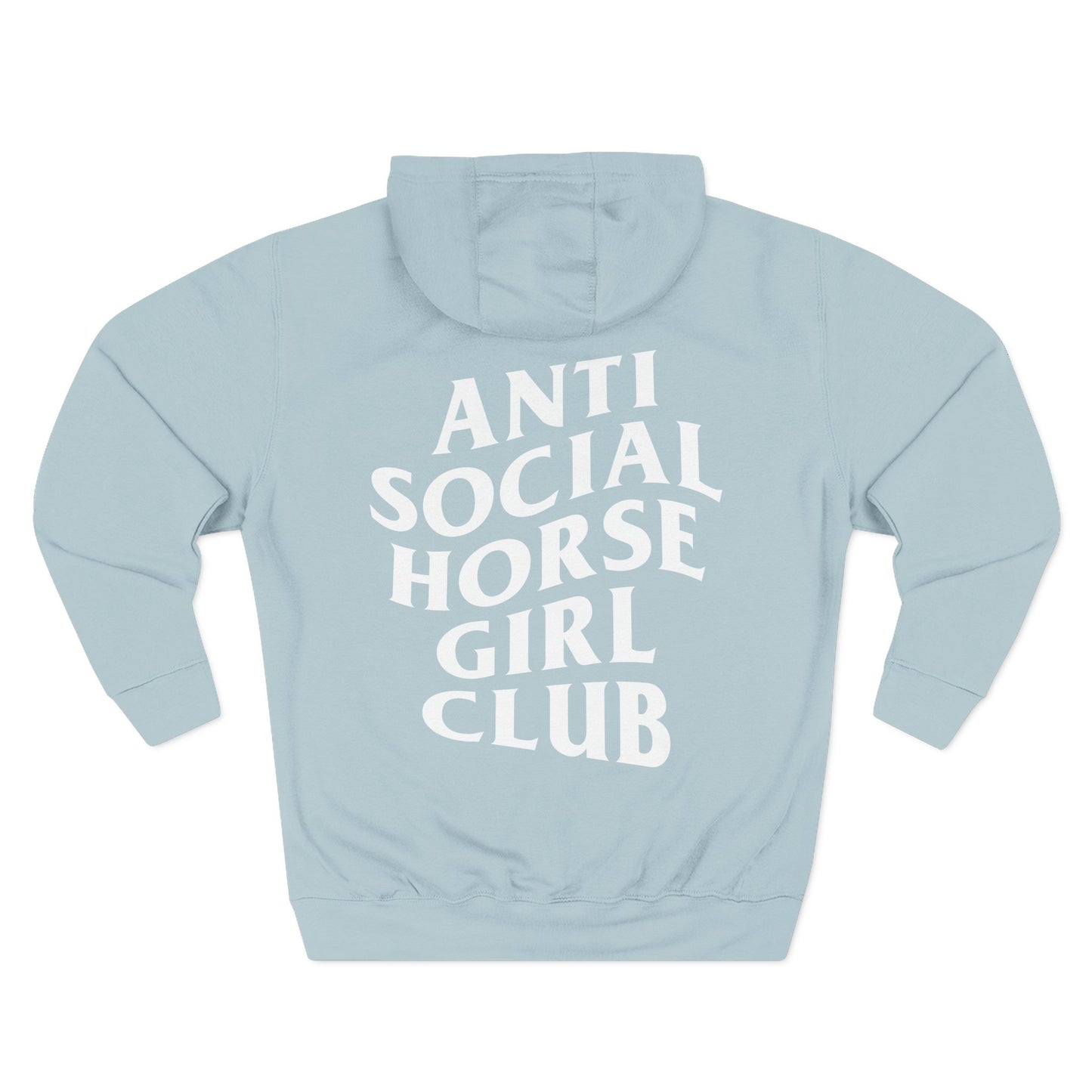 Anti Social Horse Girl Club Hoodie, Relaxed Fit — Cozy Fleece Equestrian Pullover