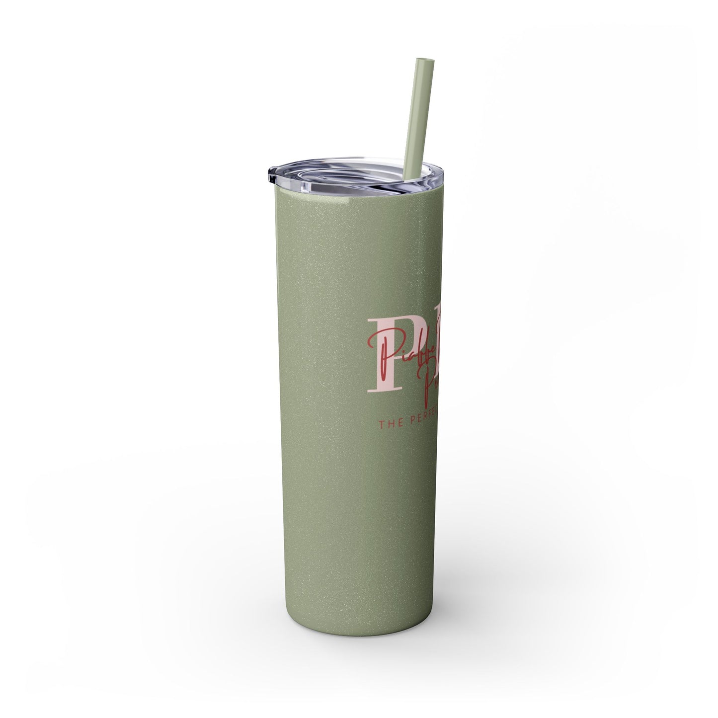 Triple P Skinny Tumbler with Straw, 20oz