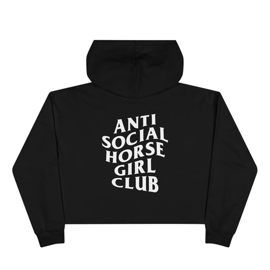 Anti-Social Horse Girl Club Crop Hoodie
