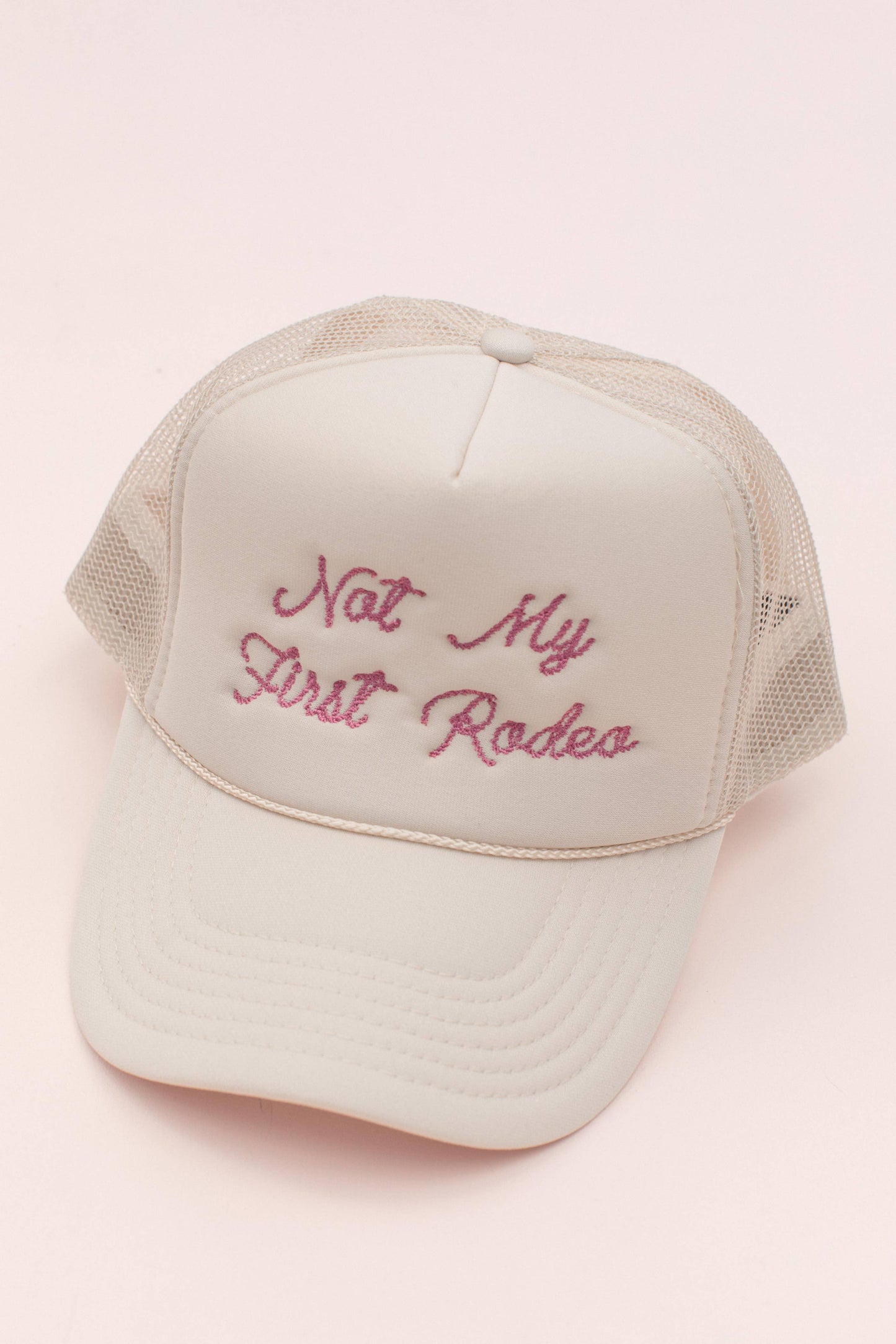 Embroidery Not My First Rodeo Trucker Hat Cap