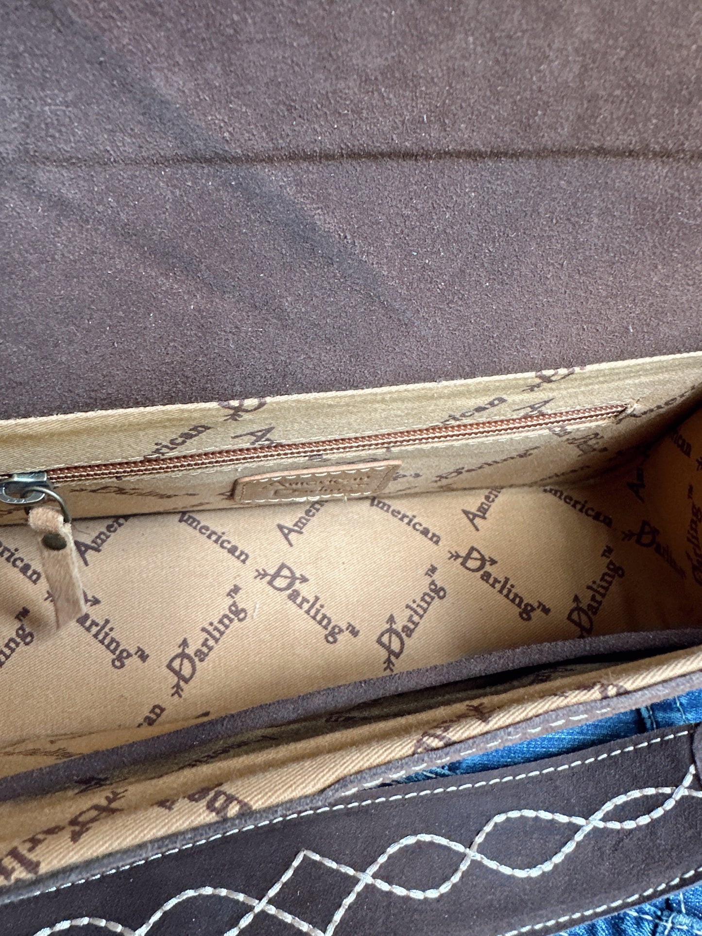 The Boot Stitch Purse - Chocolate