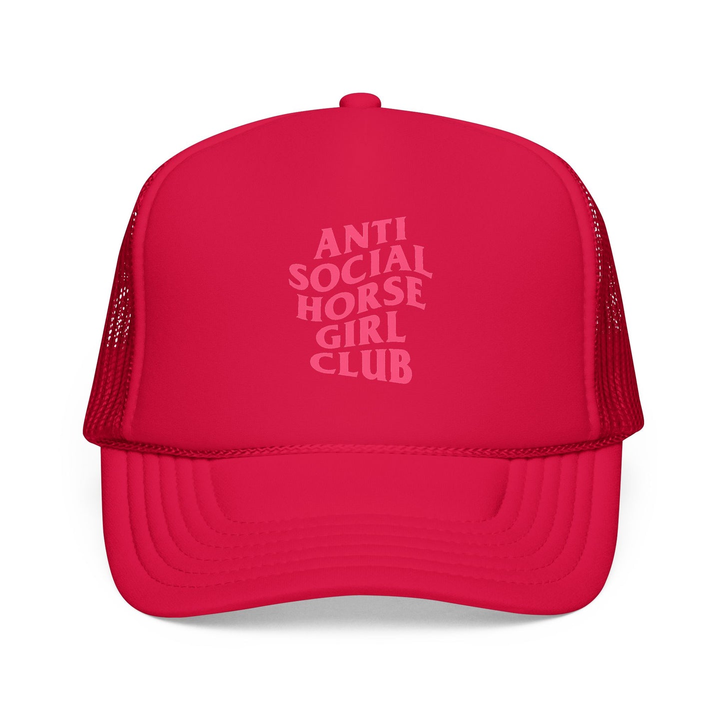 Anti Social Horse Girl Club Foam Trucker Hat