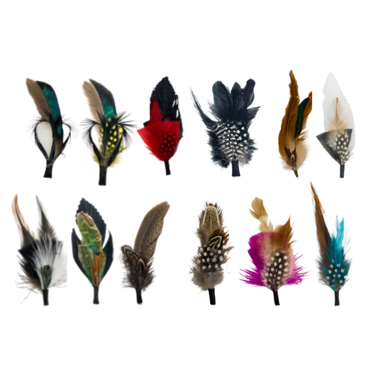 Feather Hat Accent Assorted pack (prepack of 20)