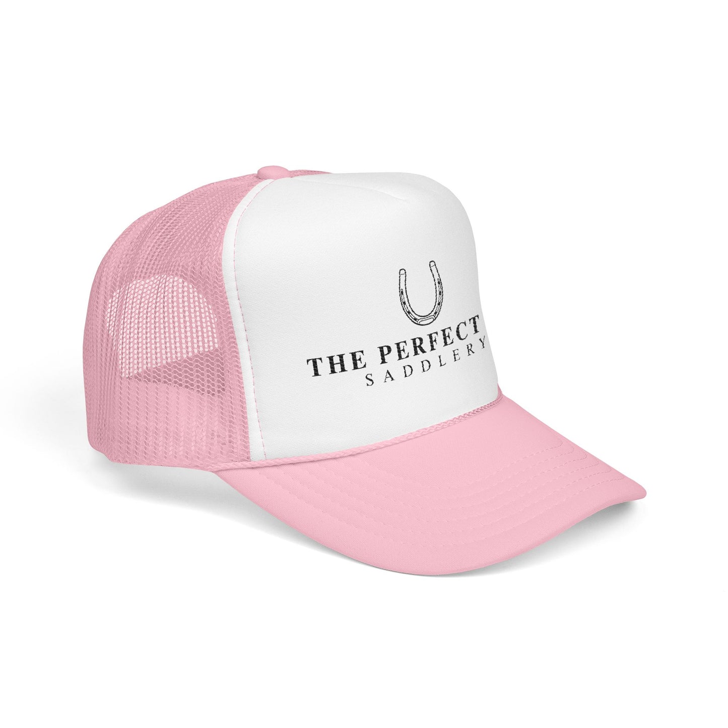 Trucker Hat — "The Perfect Fit Saddlery" Horseshoe Logo