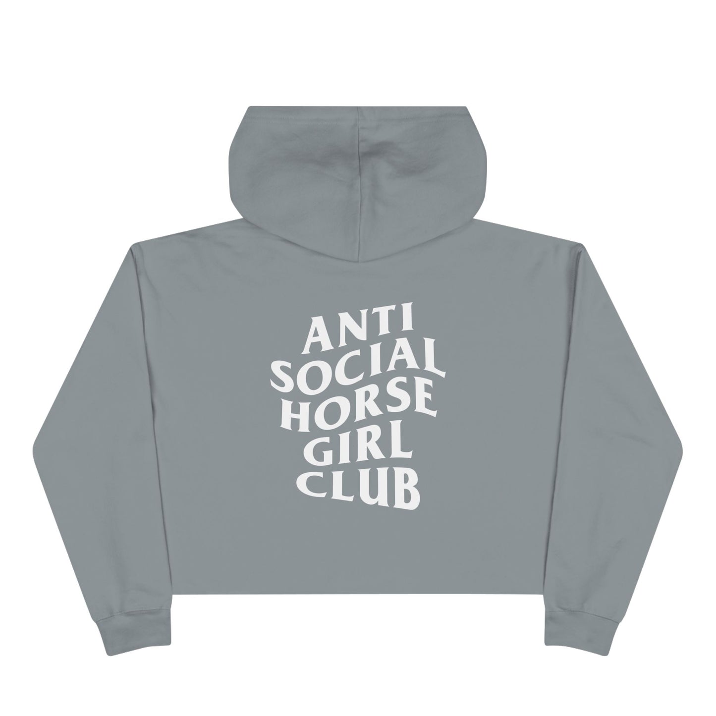 Anti-Social Horse Girl Club Crop Hoodie