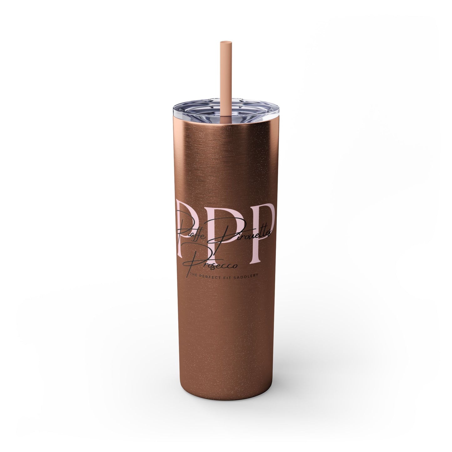 Triple P Skinny Tumbler with Straw, 20oz