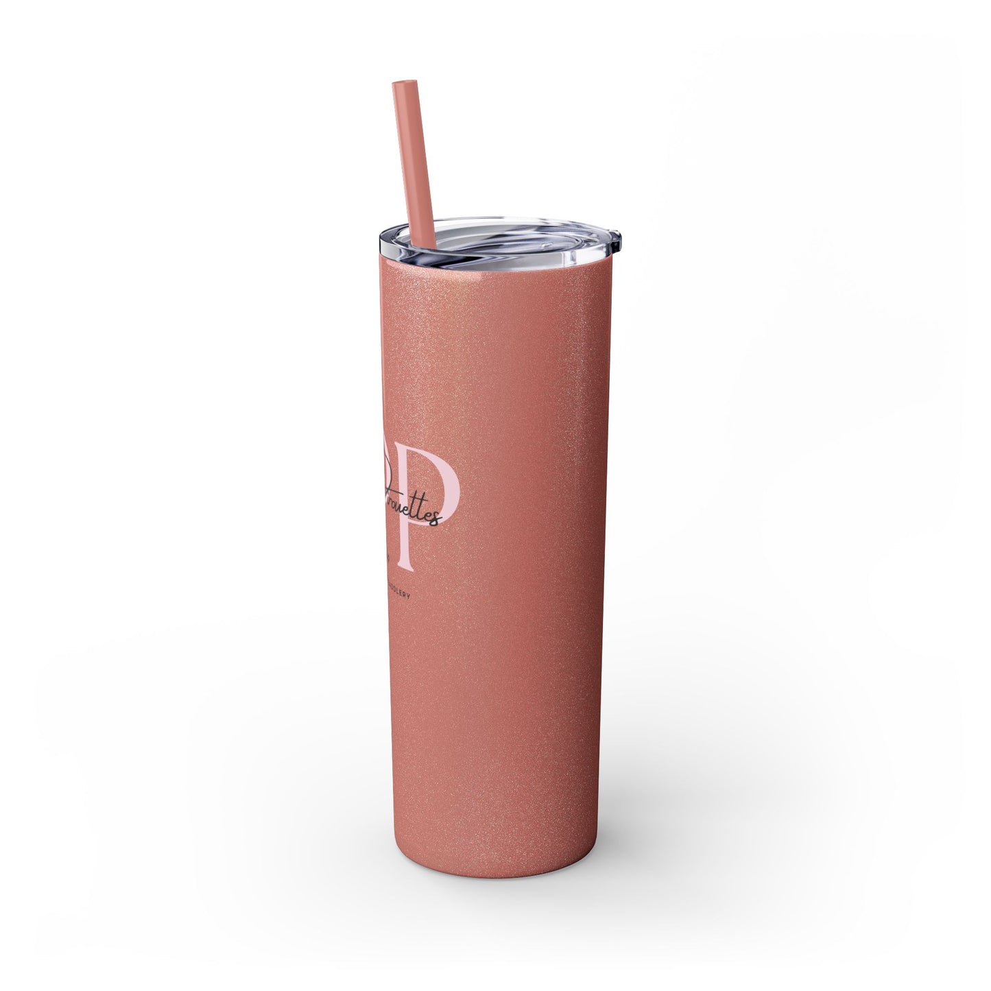 Triple P Skinny Tumbler with Straw, 20oz