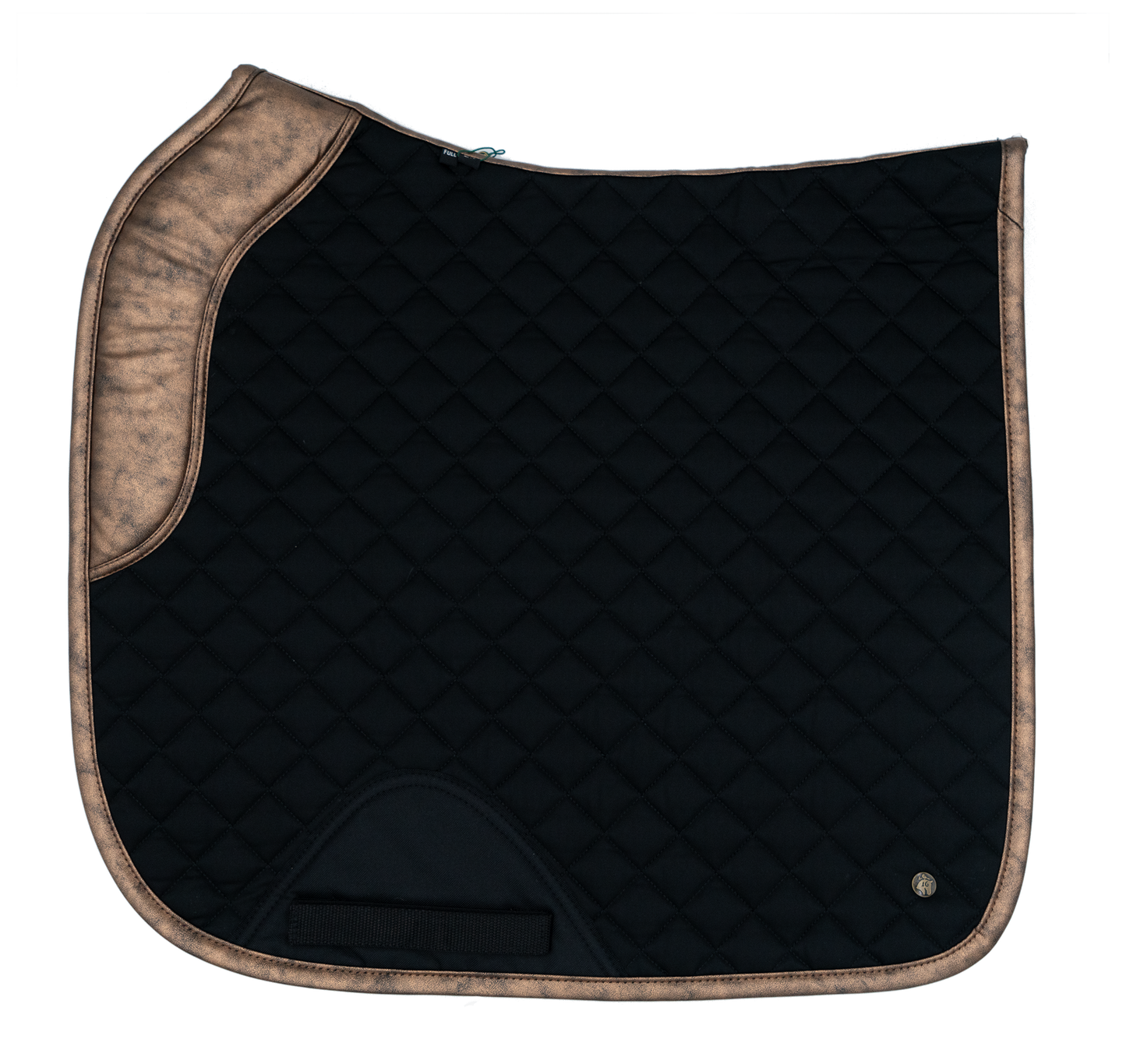 Dressage Pad, Black & Gold Leaf