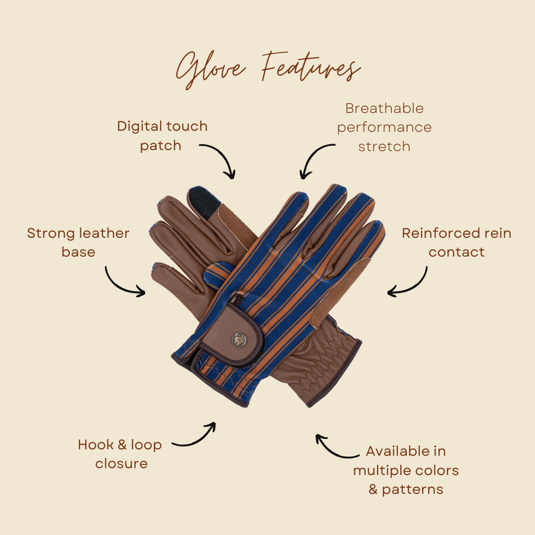 Classic Riding Gloves, Tobacco