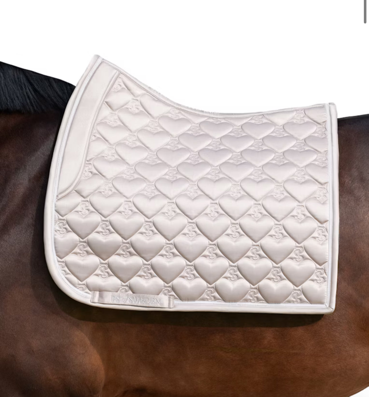 Limited edition heart saddle pad