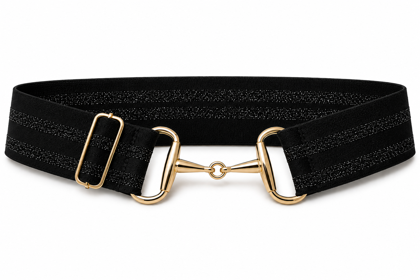 The Novella Snaffle Belts in Black.