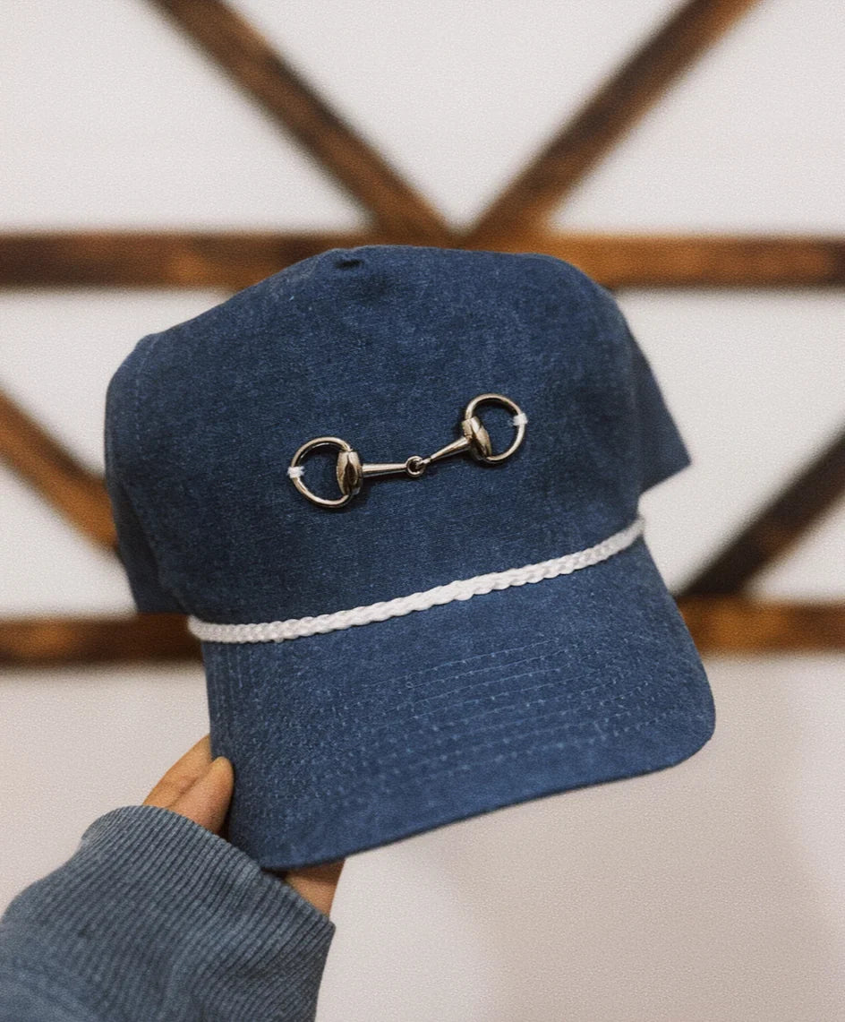 The Horse Bit Trucker Cap - Denim