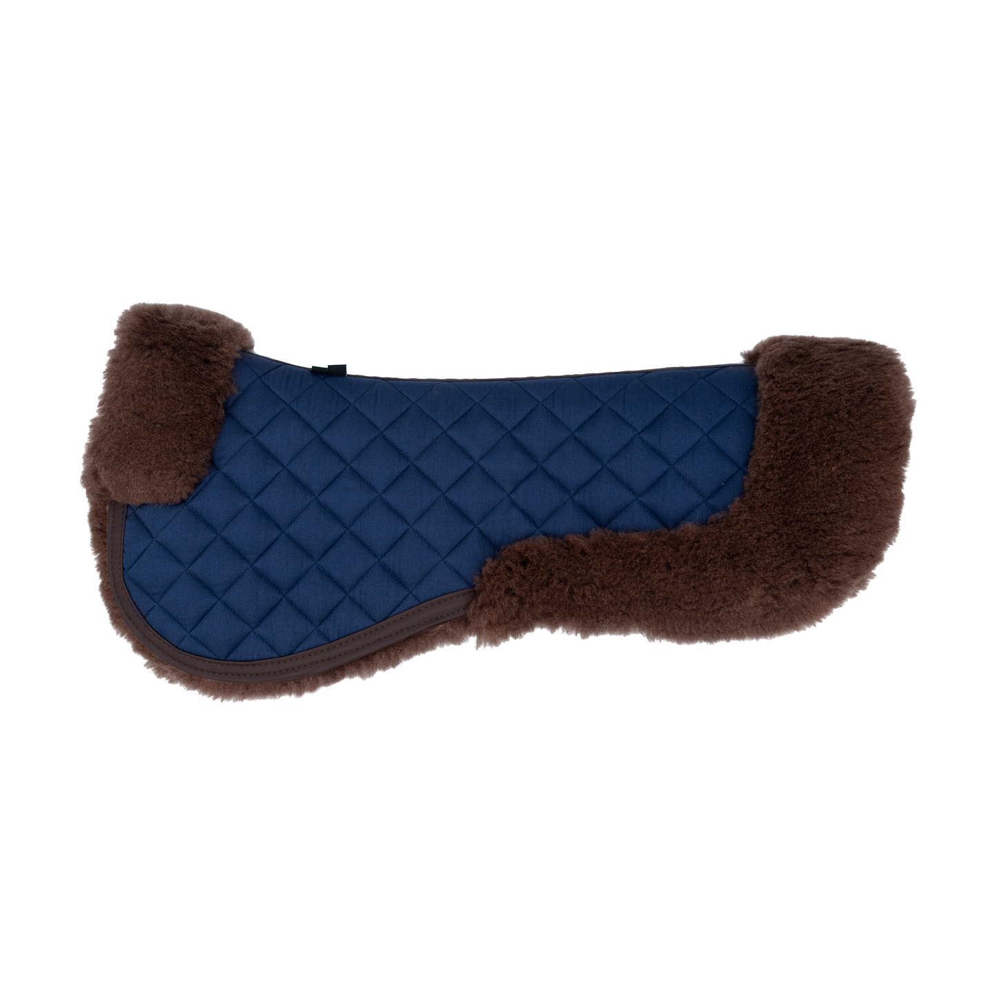 Merino Wool Fleece Half Pad, Navy & Hickory