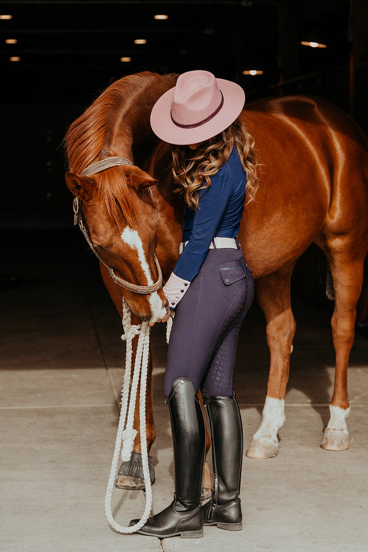 Full Seat Breeches - Navy Sparkle