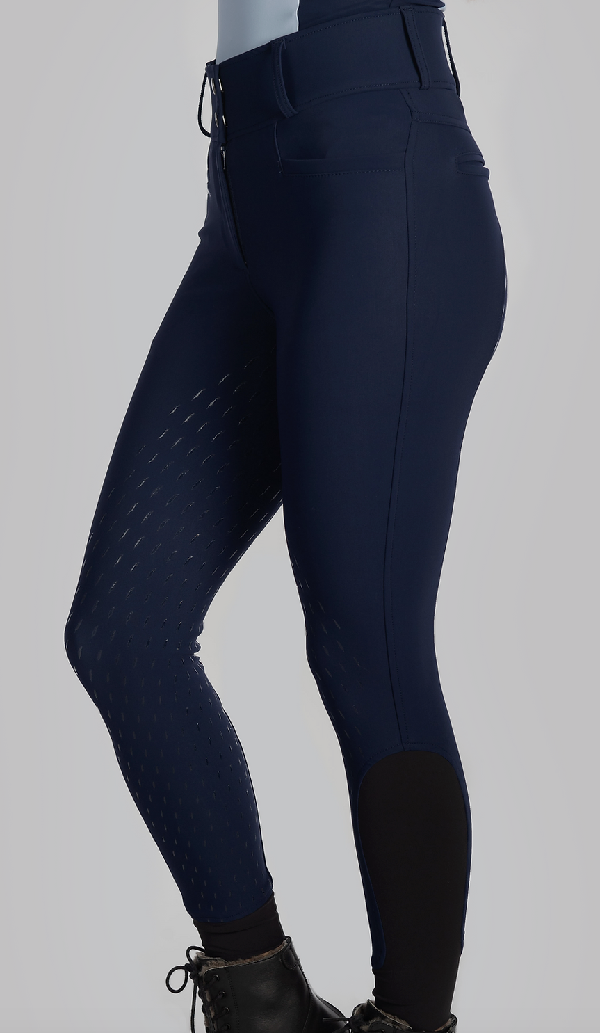 High Rise Supportive Breeches in Navy