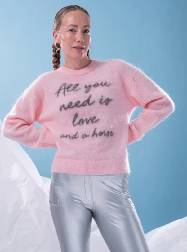 All You need is Love and Horses Mohair Sweater