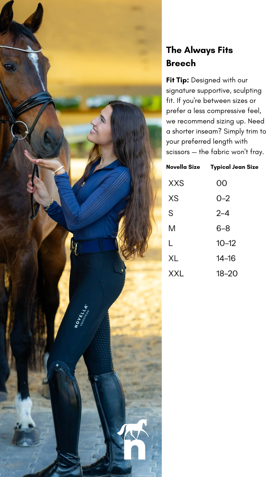 The Always Fits Full Seat Breech (Navy Blue)