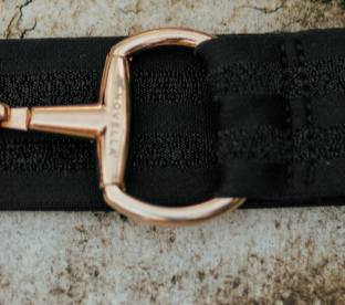 The Novella Snaffle Belts in Black.