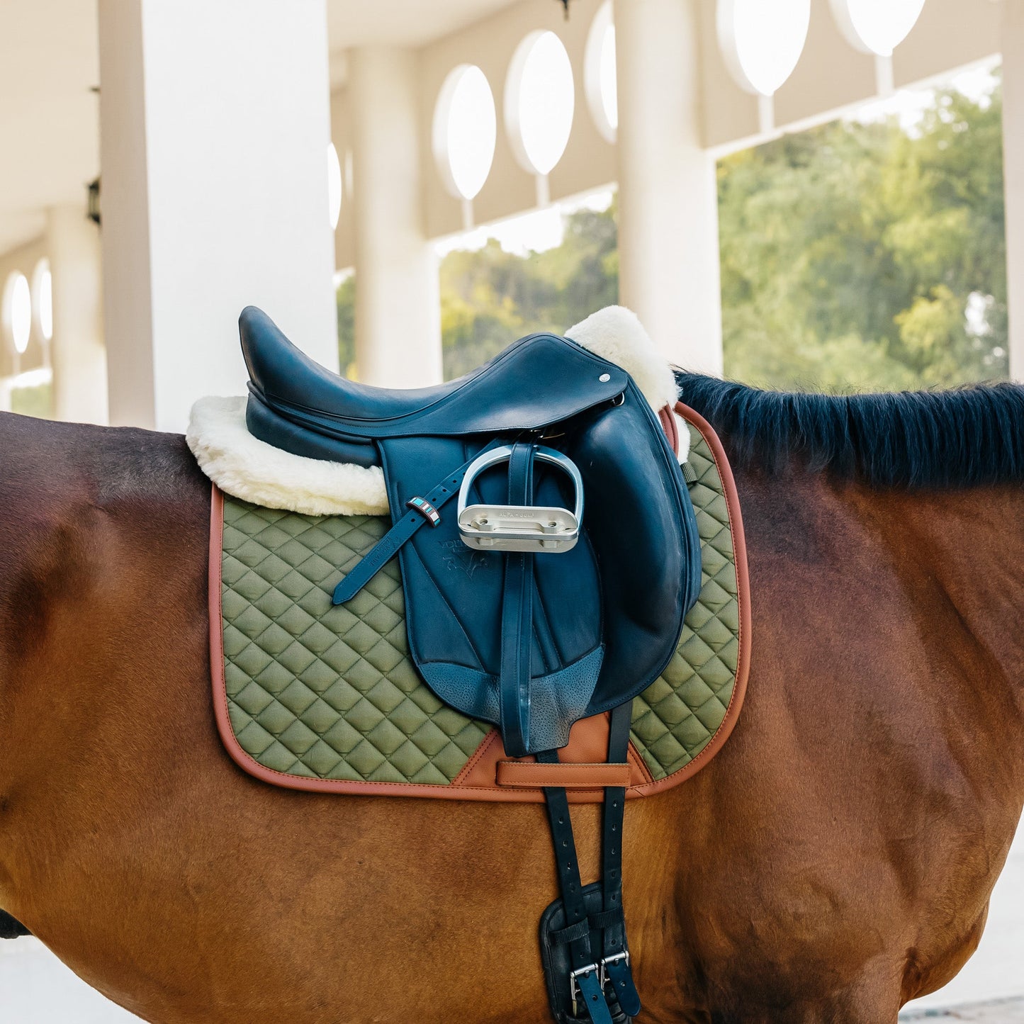 Dressage Pad, Pearl & Cognac
